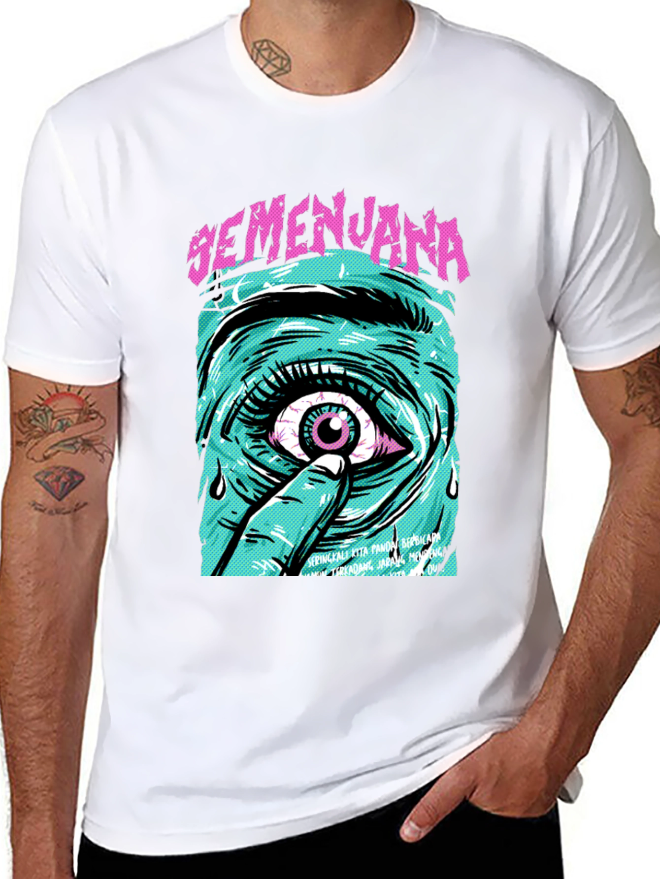 Eye Graphic Tee - Semenjana Black T-Shirt