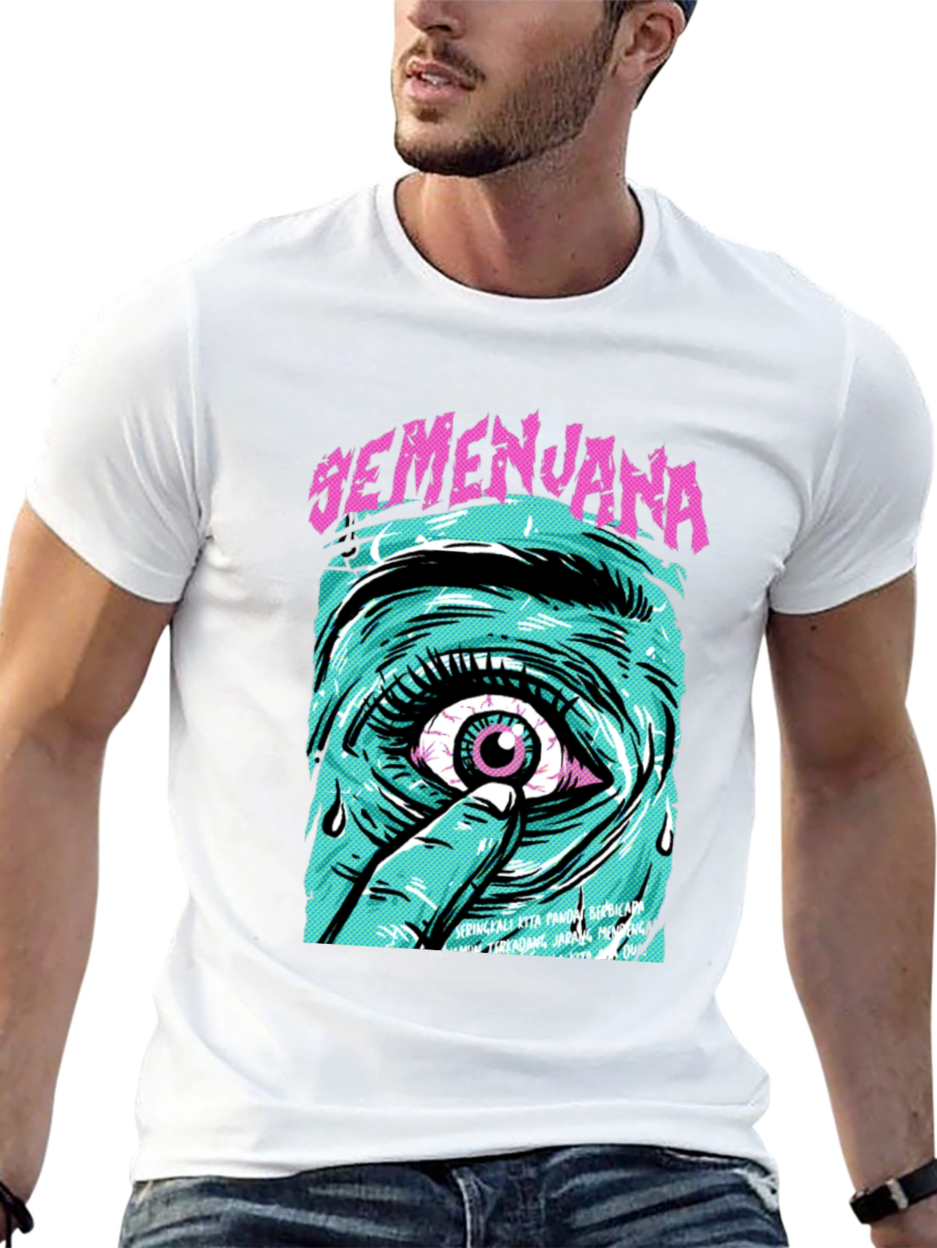 Eye Graphic Tee - Semenjana Black T-Shirt