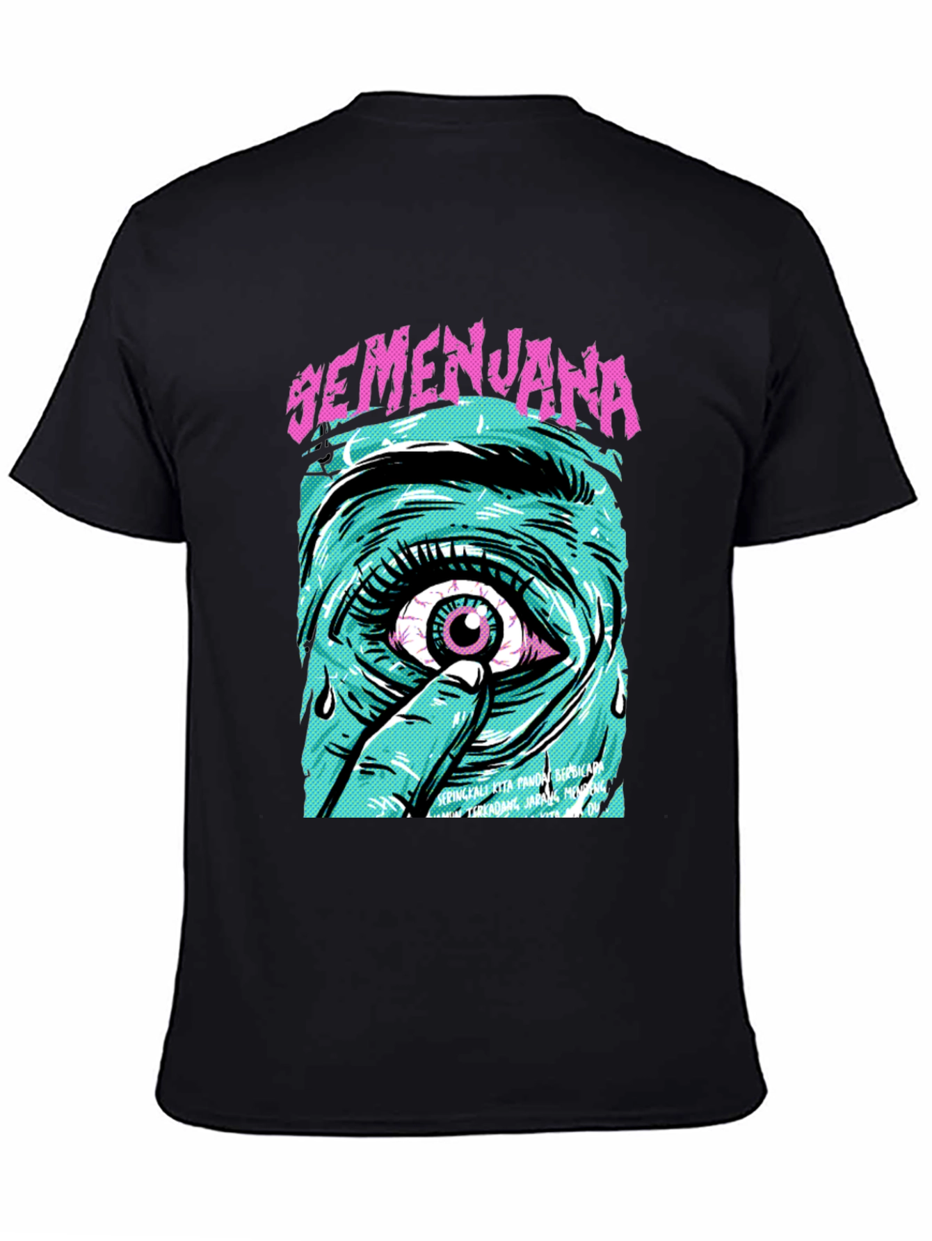 Eye Graphic Tee - Semenjana Black T-Shirt