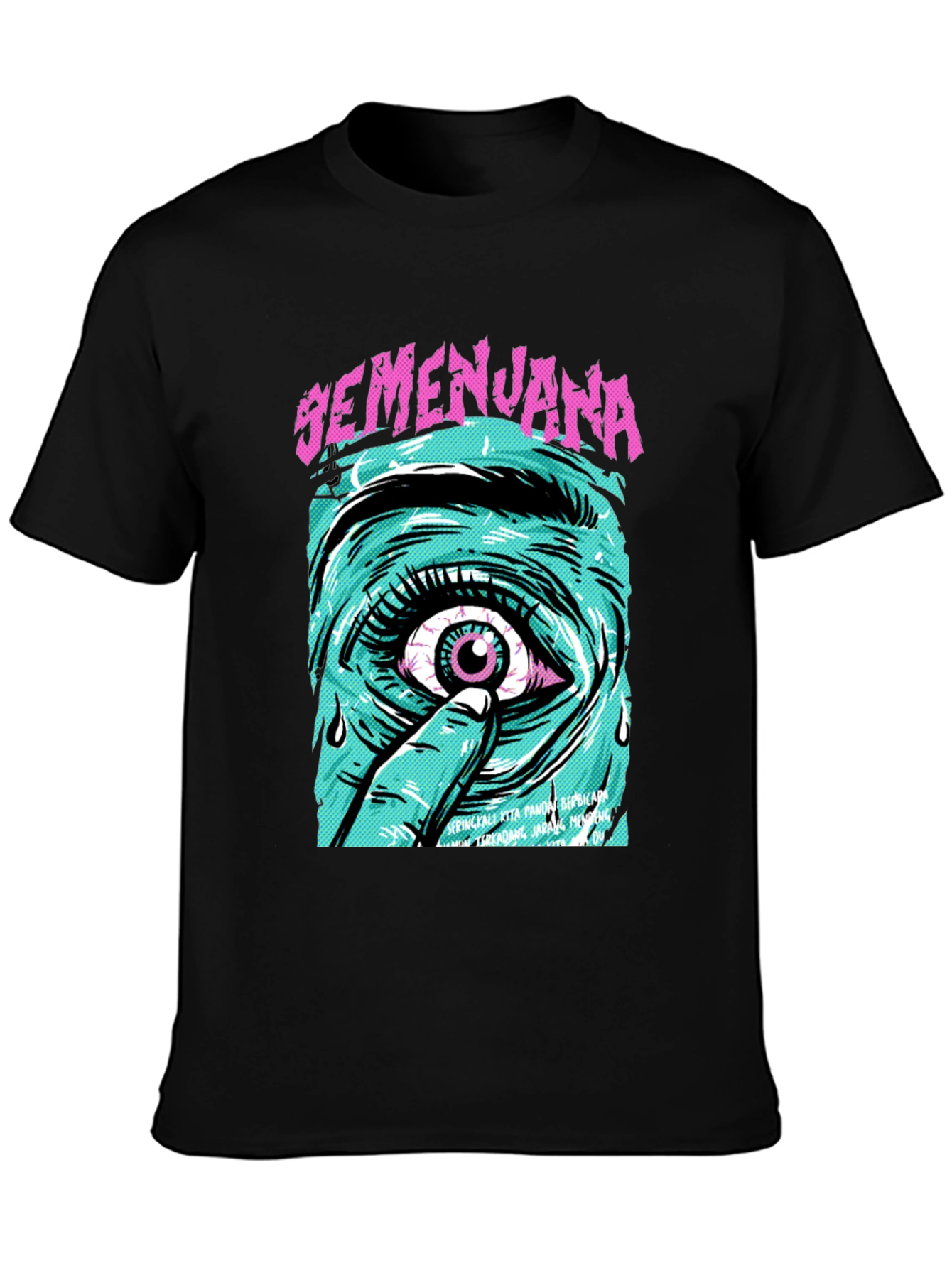 Eye Graphic Tee - Semenjana Black T-Shirt