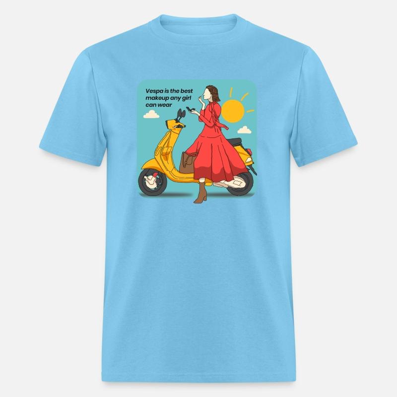 girl power vespa s illustration