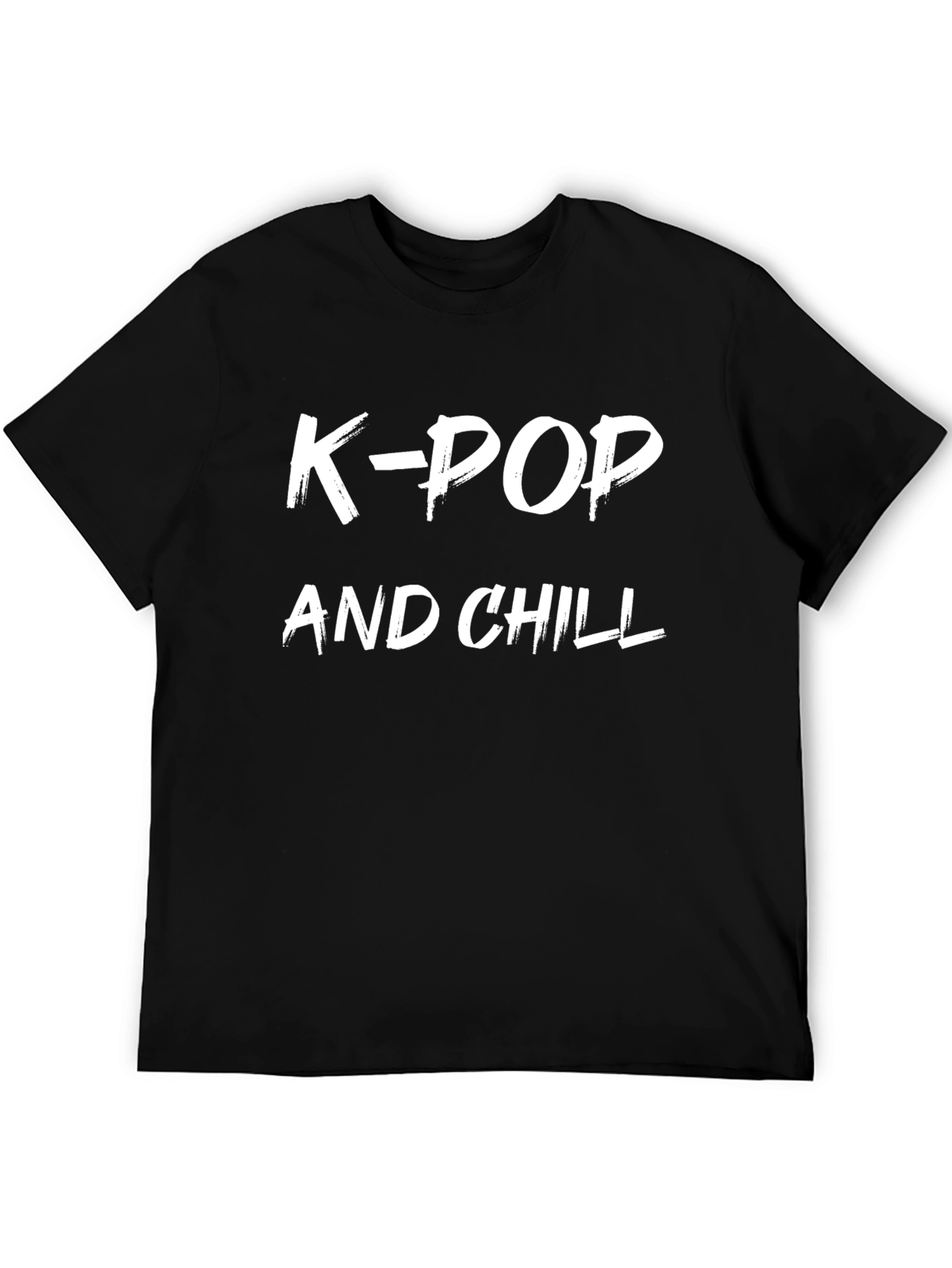K-Pop and Chill Black T-Shirt