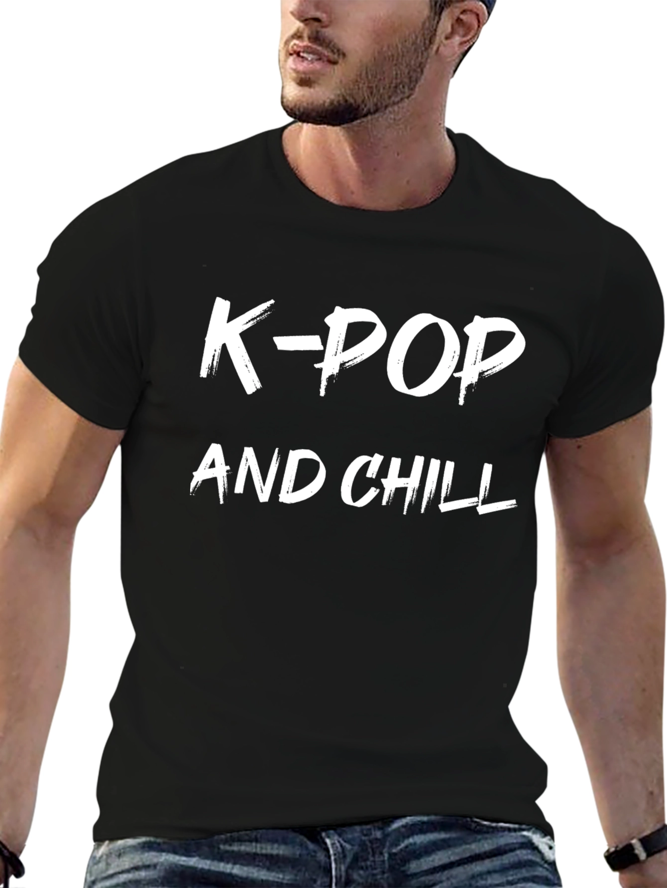K-Pop and Chill Black T-Shirt