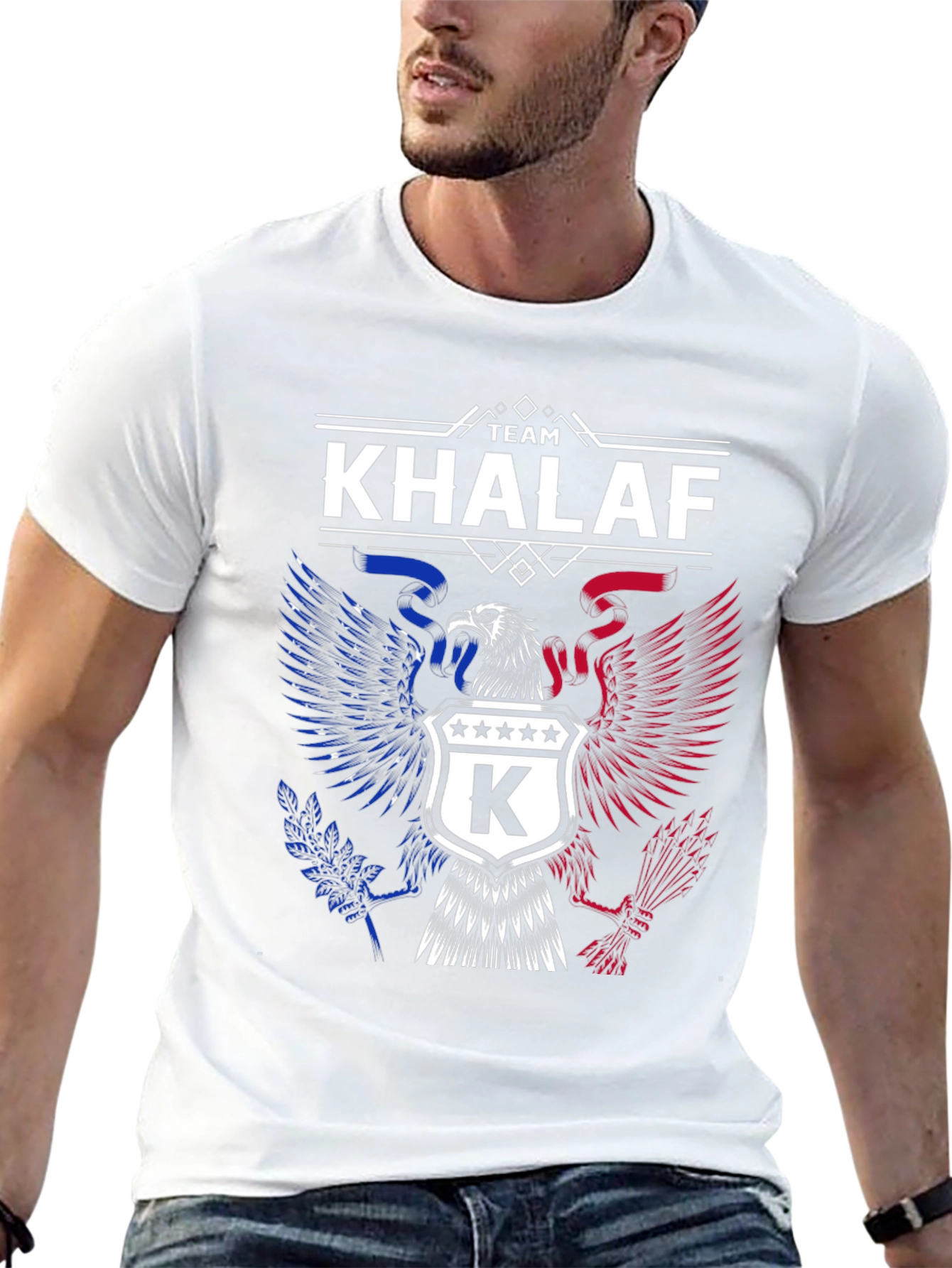 Team Khalaf Eagle Crest Graphic T-Shirt