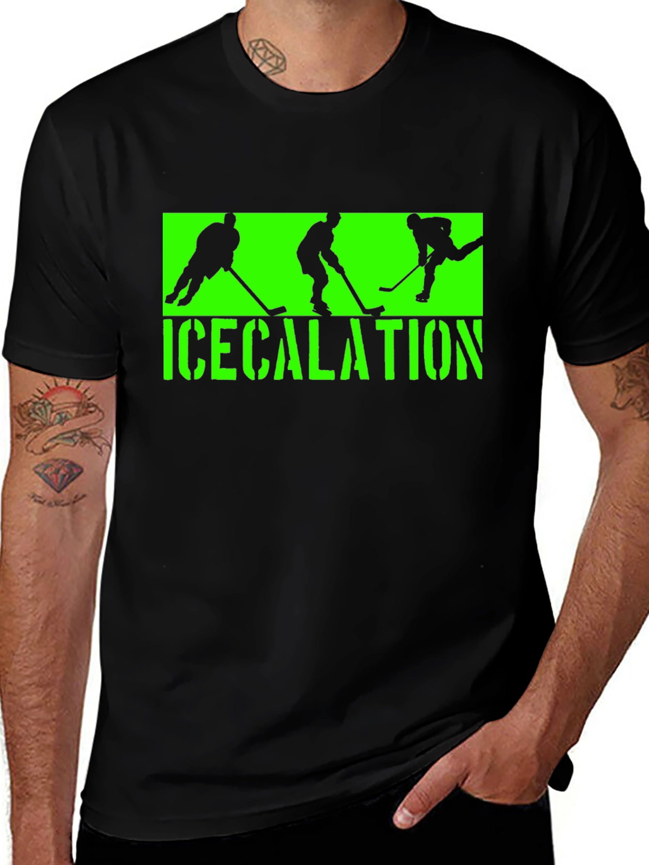 Icecalation Hockey Graphic T-Shirt