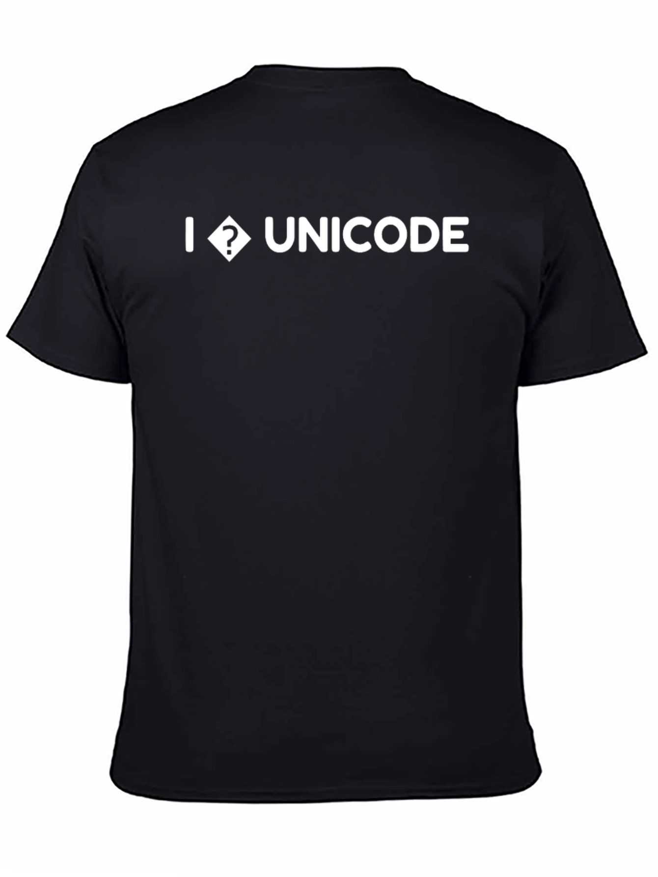 I Love Unicode T-Shirt - Black Cotton Tee