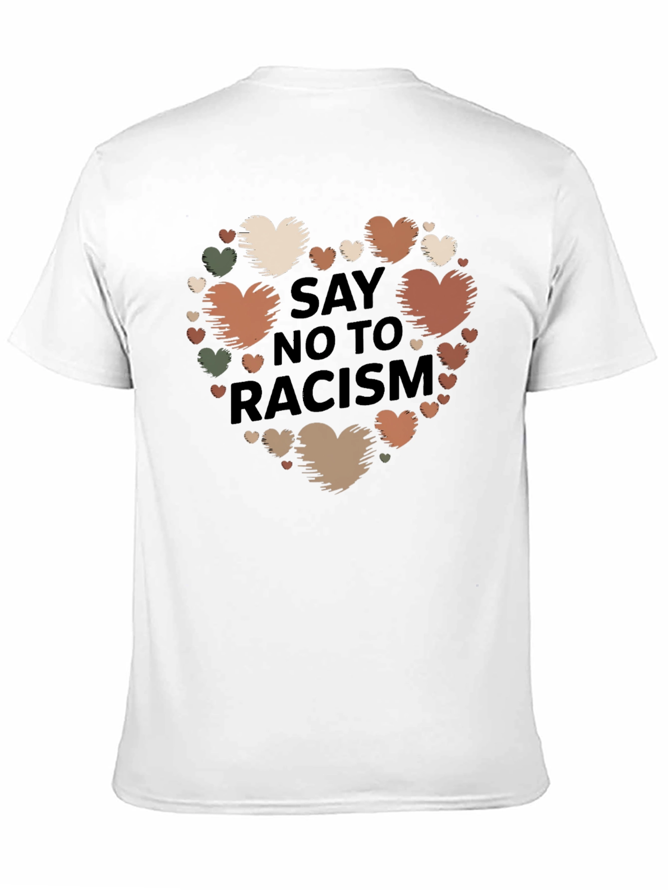 Say No To Racism Heart T-Shirt