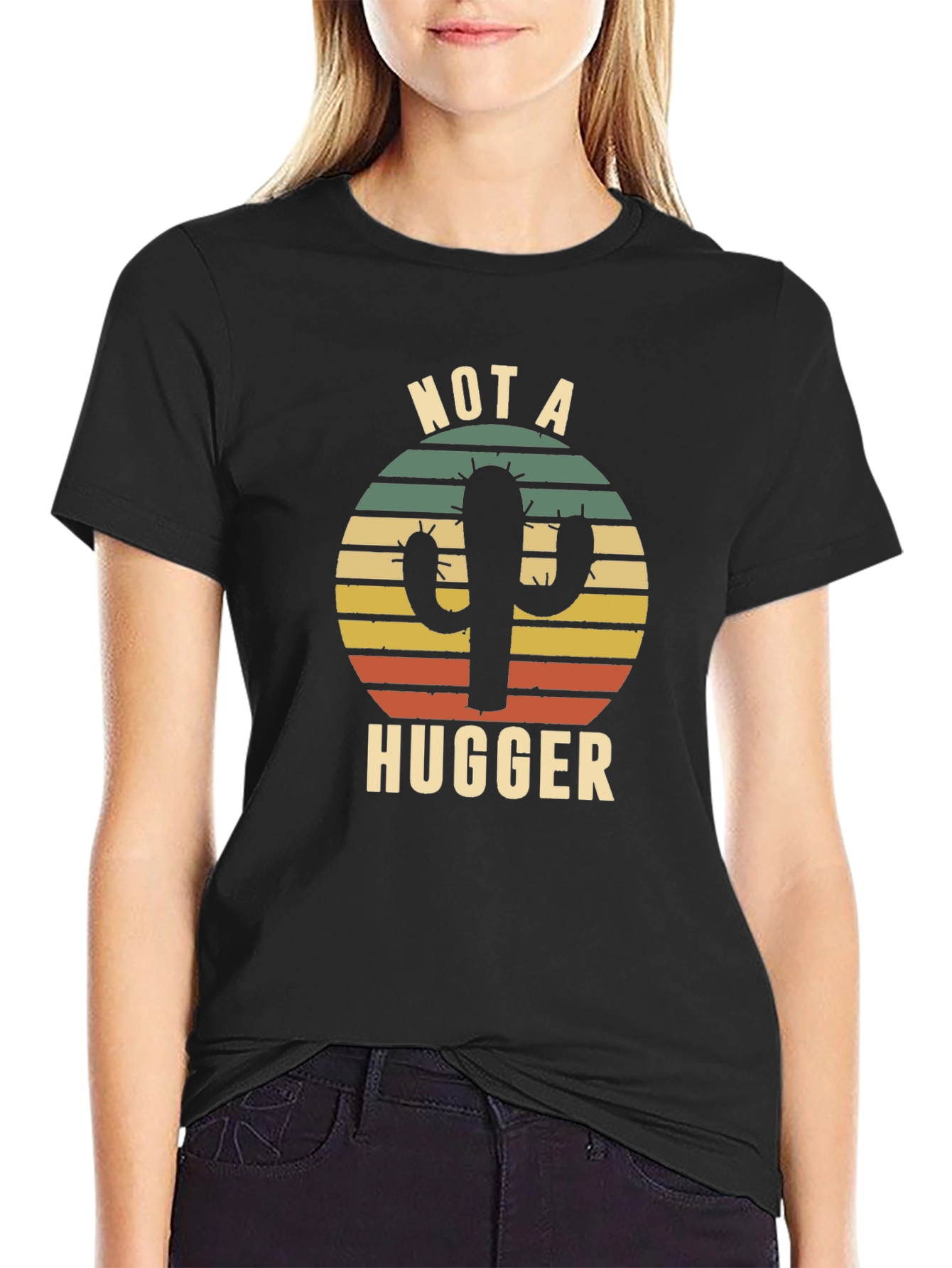 Not a Hugger Cactus Graphic Tee