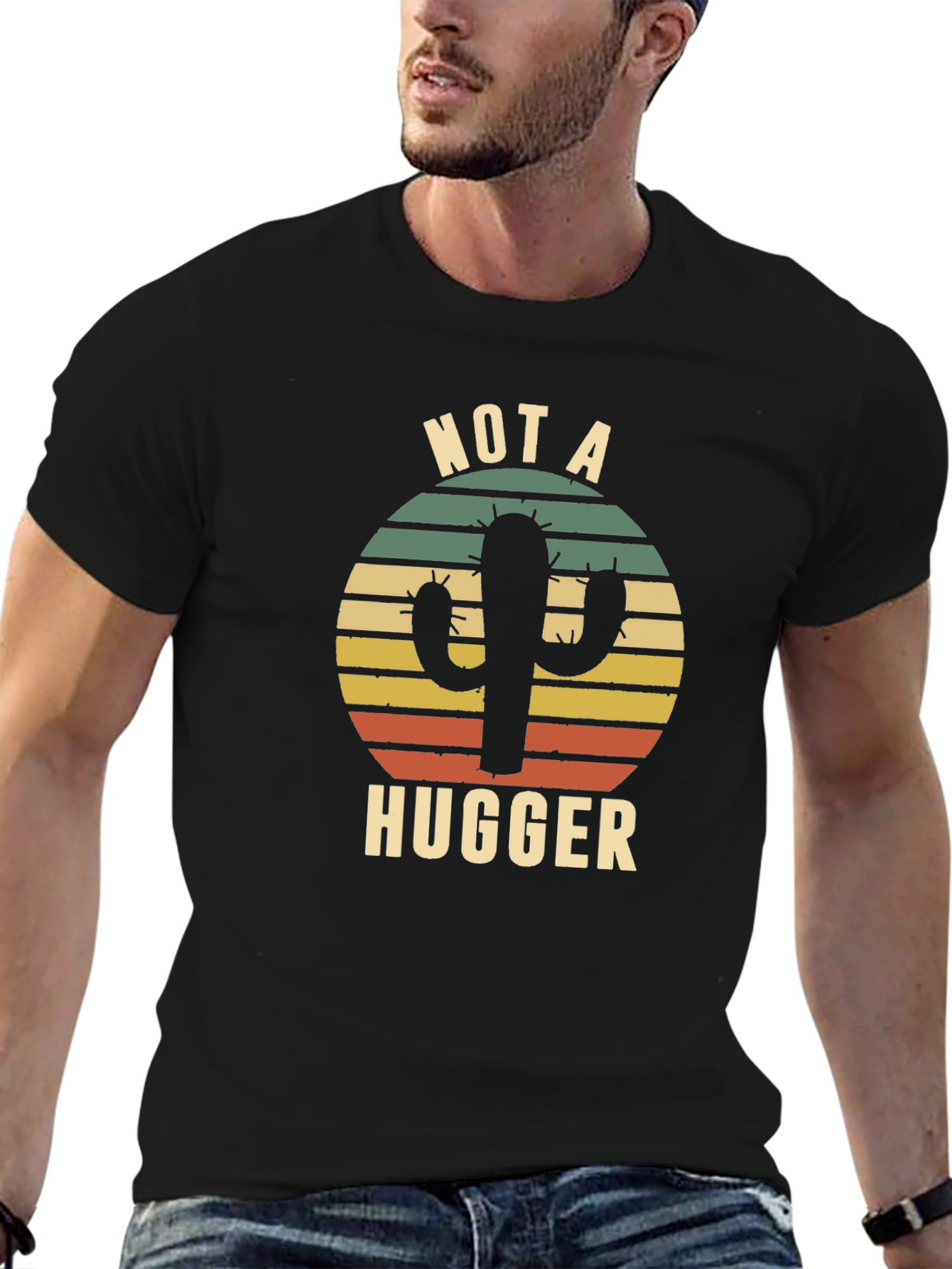 Not a Hugger Cactus Graphic Tee