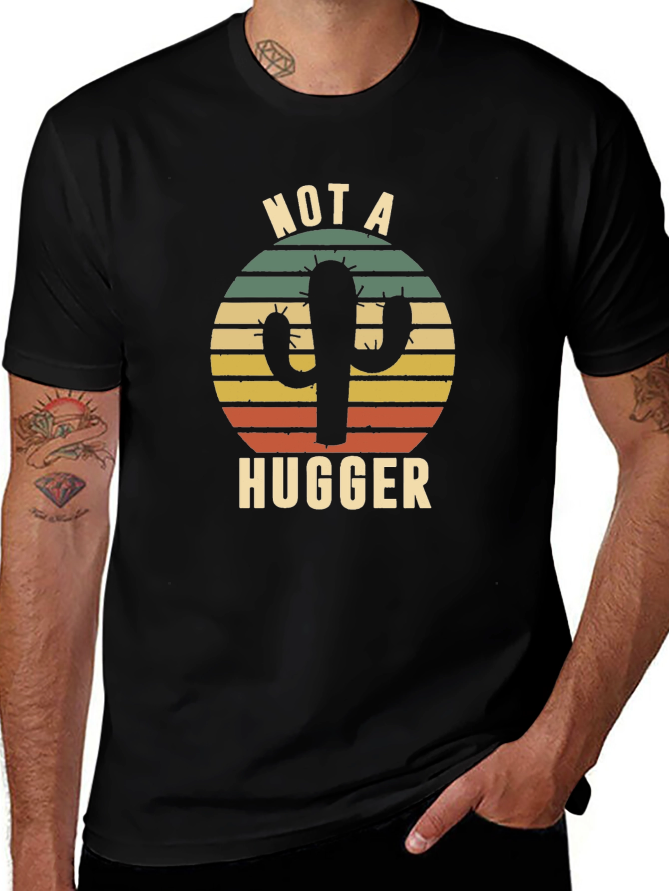 Not a Hugger Cactus Graphic Tee