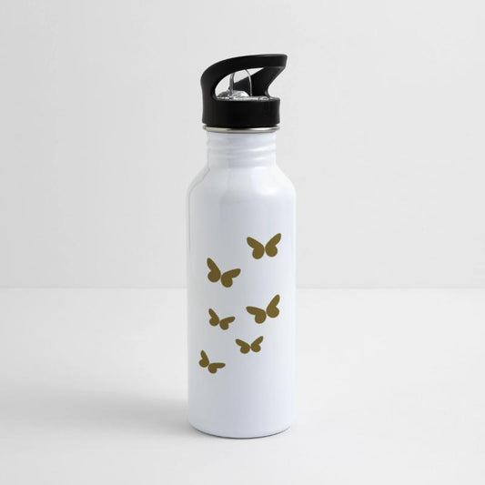 Golden Butterfly Silhouette Pattern