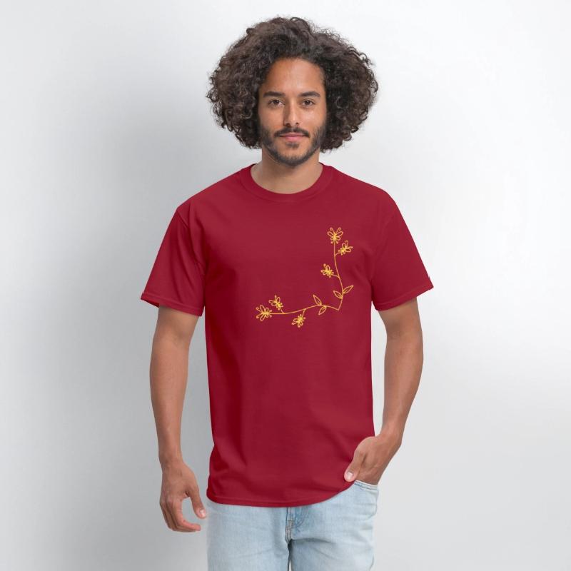 Golden Nature Wings 🦋 | Butterfly Branch T-shirt