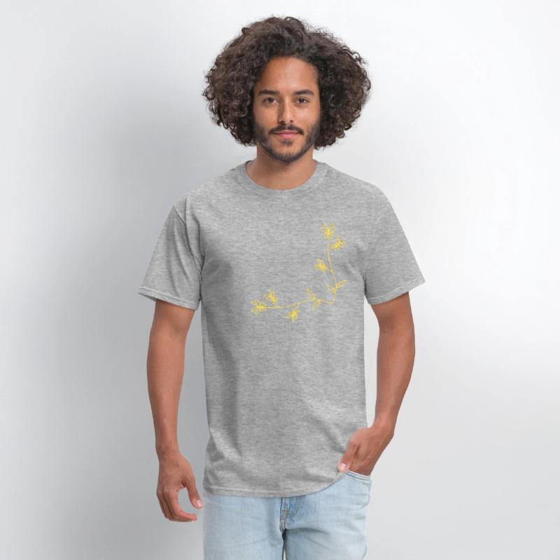 Golden Nature Wings 🦋 | Butterfly Branch T-shirt