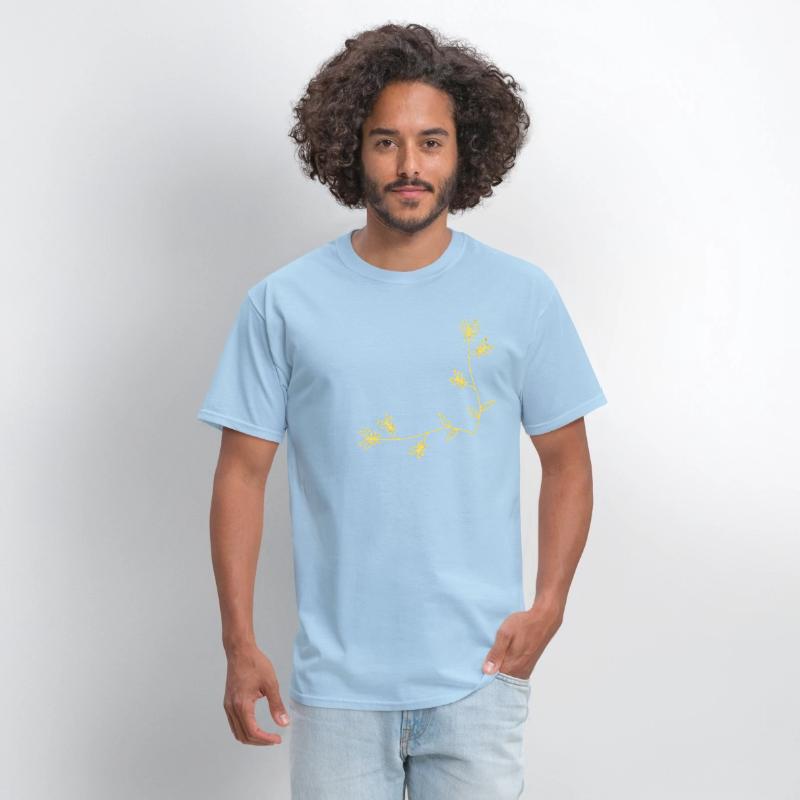 Golden Nature Wings 🦋 | Butterfly Branch T-shirt