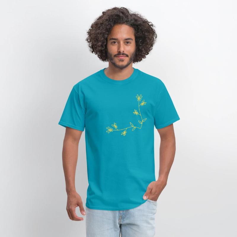 Golden Nature Wings 🦋 | Butterfly Branch T-shirt