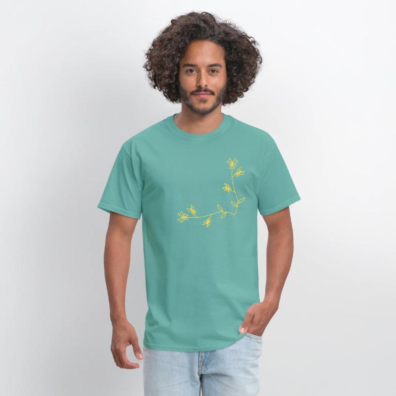 Golden Nature Wings 🦋 | Butterfly Branch T-shirt