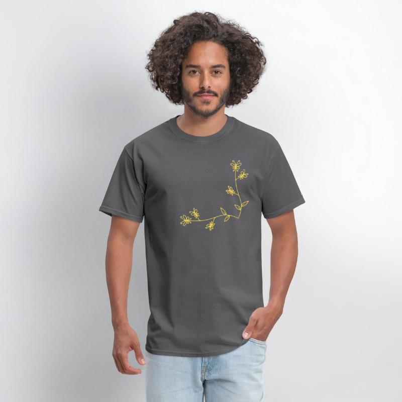 Golden Nature Wings 🦋 | Butterfly Branch T-shirt