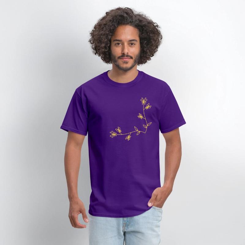 Golden Nature Wings 🦋 | Butterfly Branch T-shirt