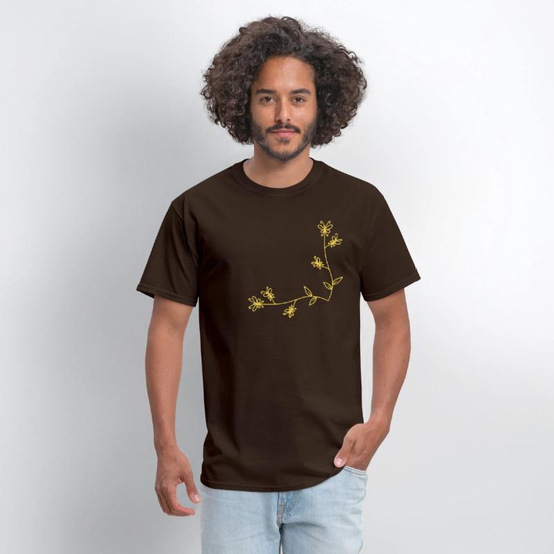 Golden Nature Wings 🦋 | Butterfly Branch T-shirt