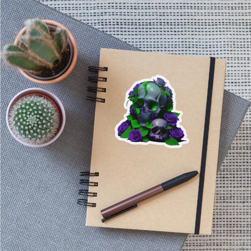 Gothic Elegance Meets Urban Flair: Green and Viole