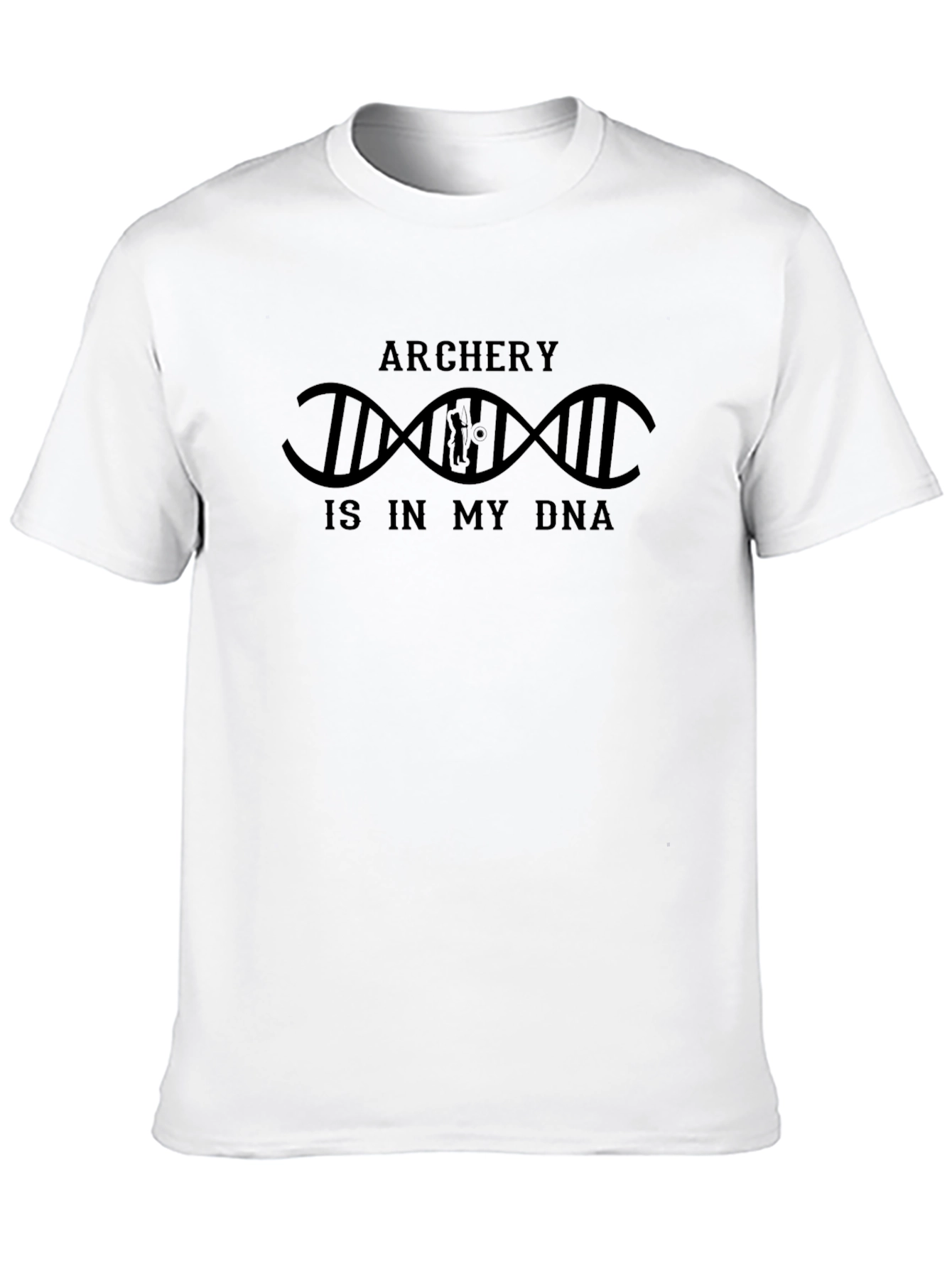 Archery Is In My DNA Black T-Shirt