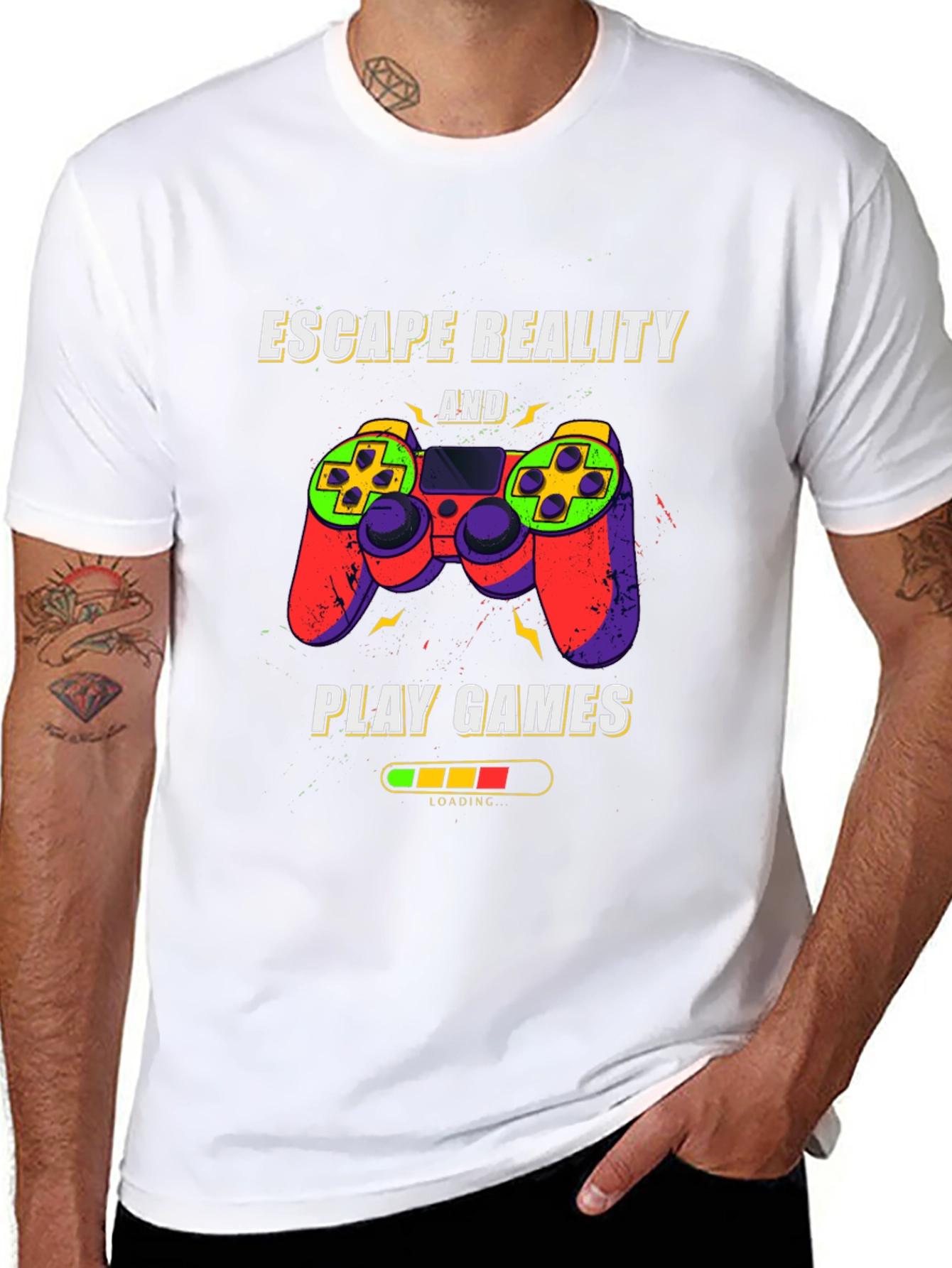 Escape Reality Gaming T-Shirt - Play Games Tee