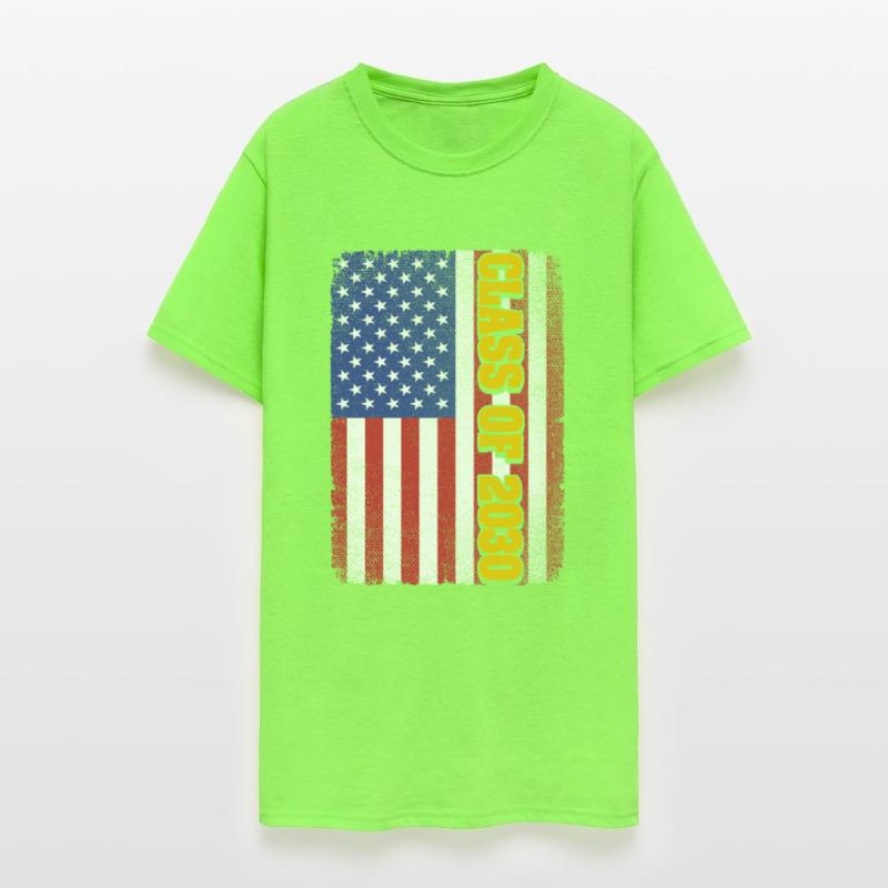 Graduation Class Of 2030 Senior Usa American Flag