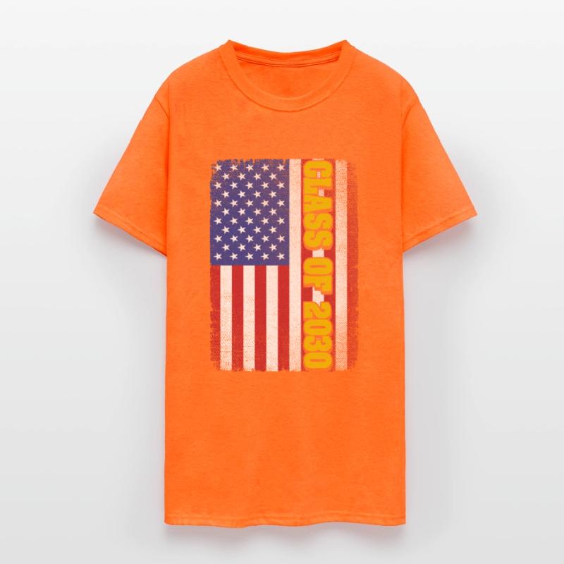 Graduation Class Of 2030 Senior Usa American Flag