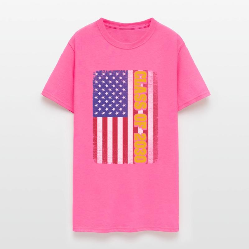 Graduation Class Of 2030 Senior Usa American Flag