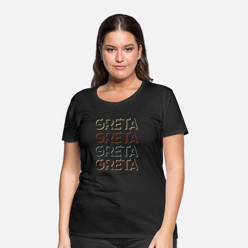 Greta First Name Tshirt My Personalized Tee Named