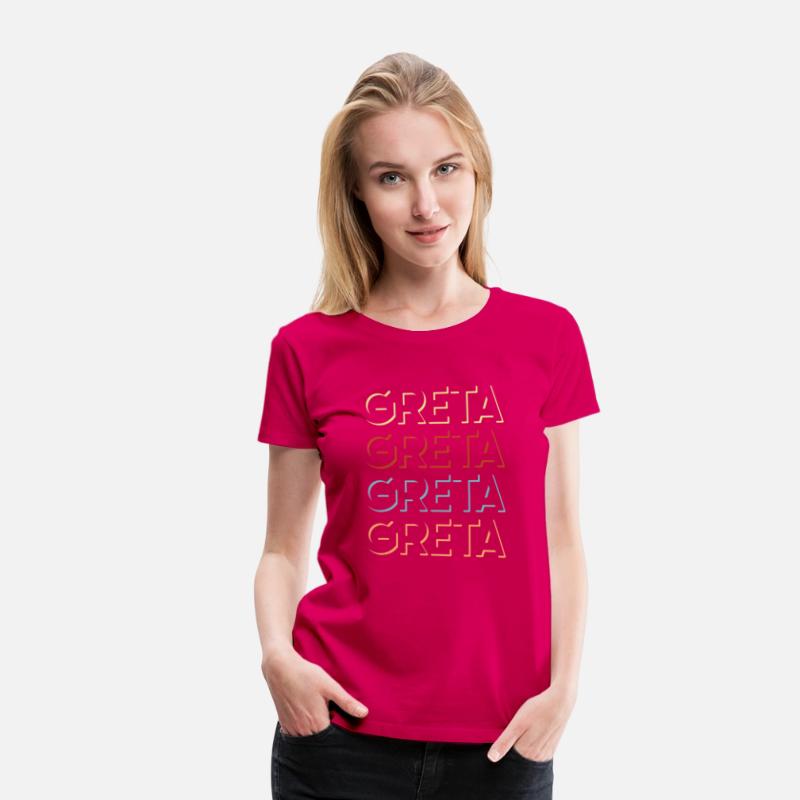 Greta First Name Tshirt My Personalized Tee Named