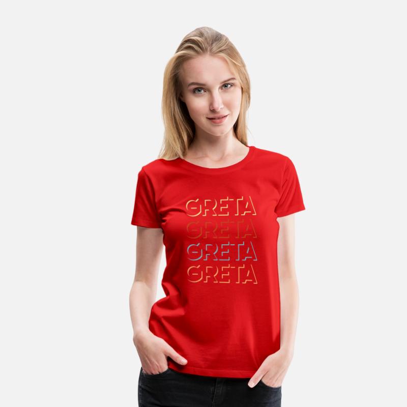 Greta First Name Tshirt My Personalized Tee Named