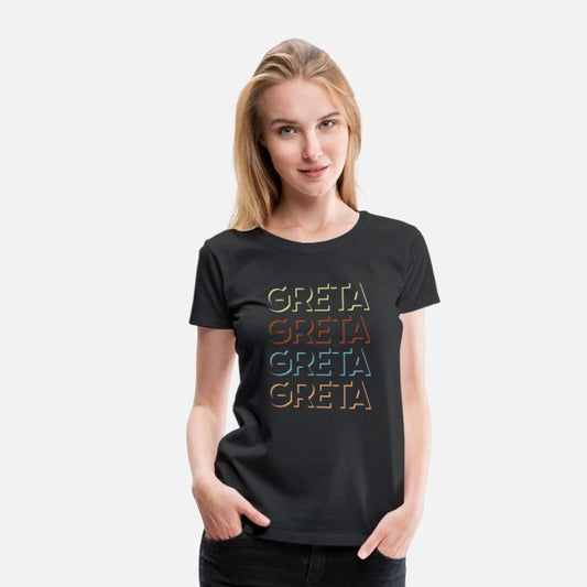 Greta First Name Tshirt My Personalized Tee Named