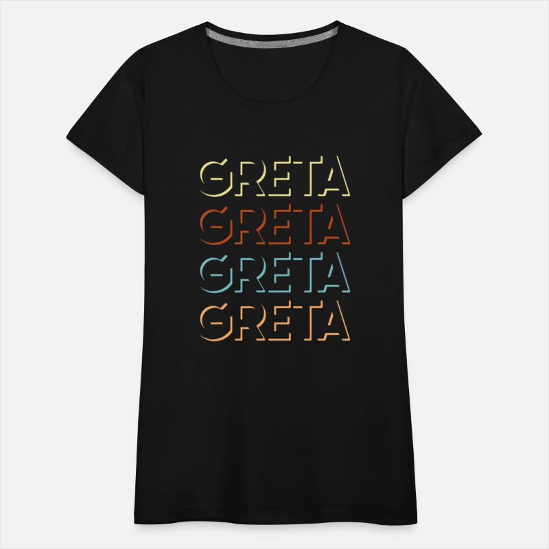 Greta First Name Tshirt My Personalized Tee Named