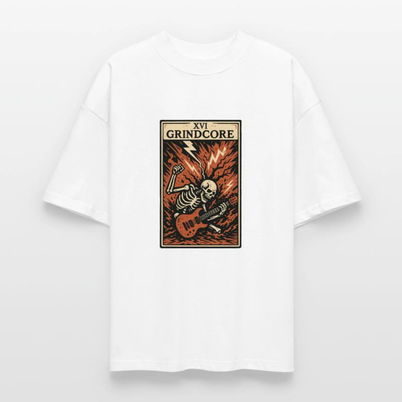 Grindcore Tarot Card – Explosive Skeleton Shred