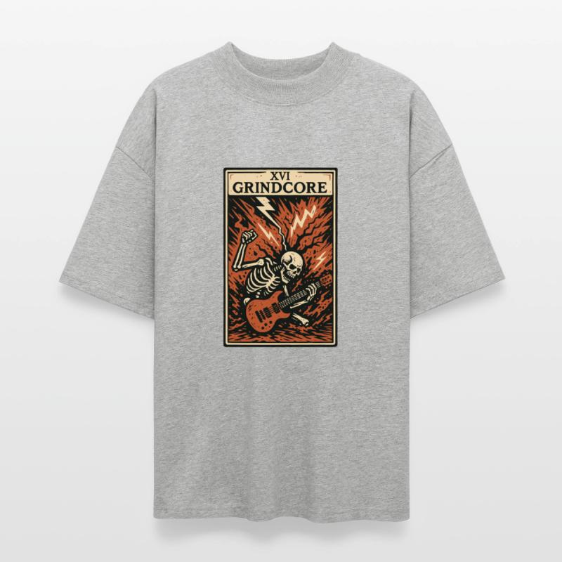Grindcore Tarot Card – Explosive Skeleton Shred