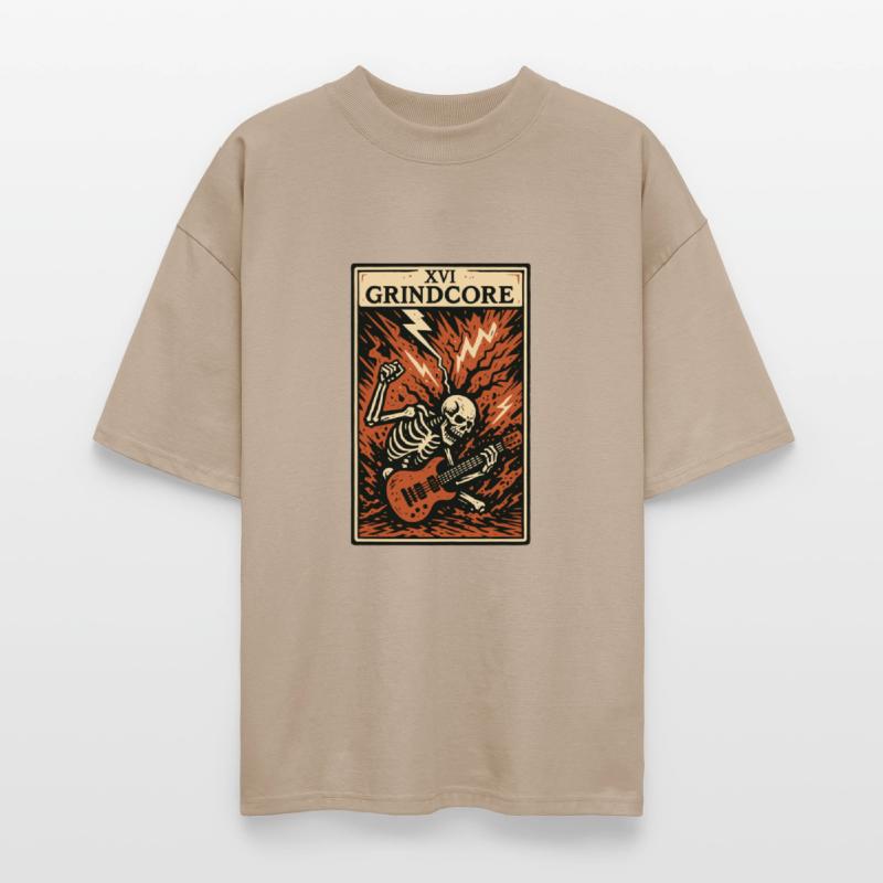 Grindcore Tarot Card – Explosive Skeleton Shred