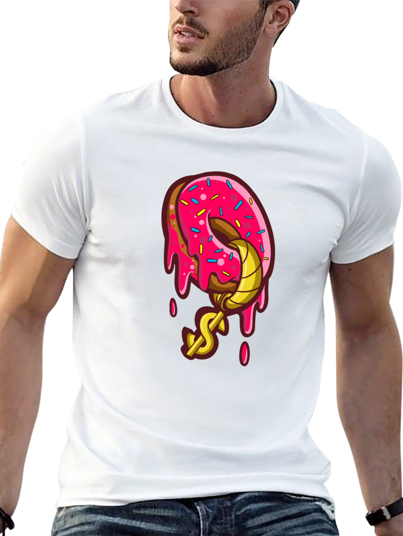Donut Hook Black T-Shirt