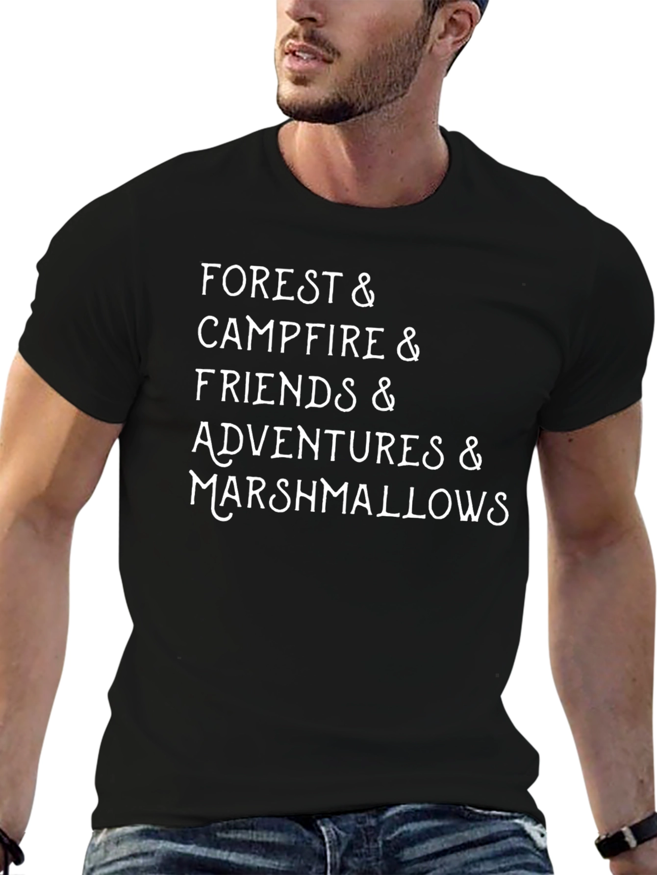 Forest Campfire Friends Tee