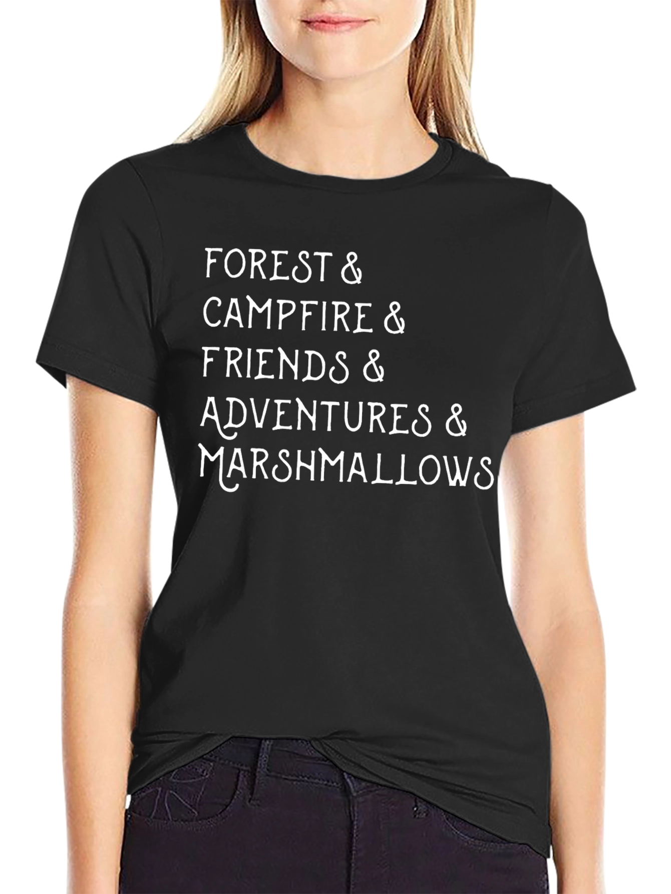 Forest Campfire Friends Tee