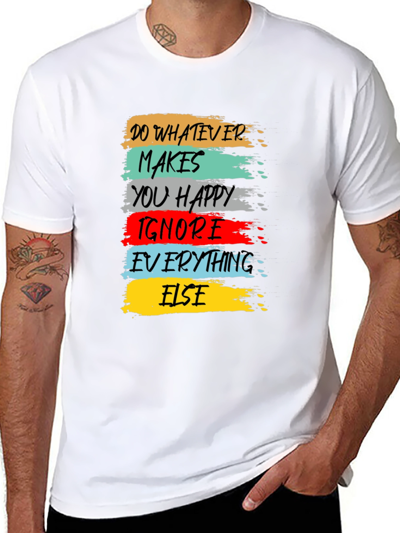 Inspirational Graphic Tee - Do Whatever Makes You Happy