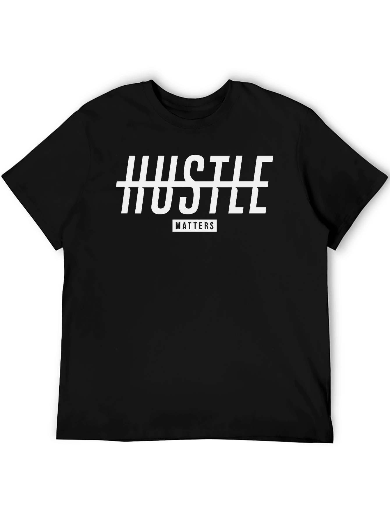 Hustle Matters Black Graphic Tee