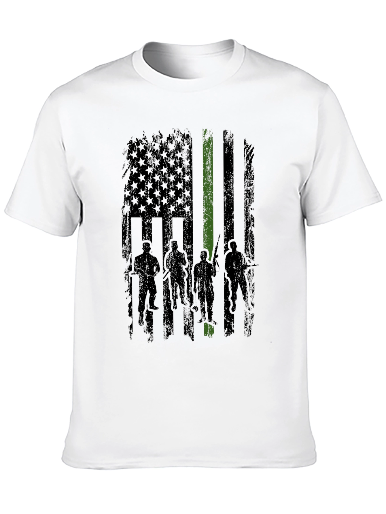 Thin Green Line American Flag T-Shirt