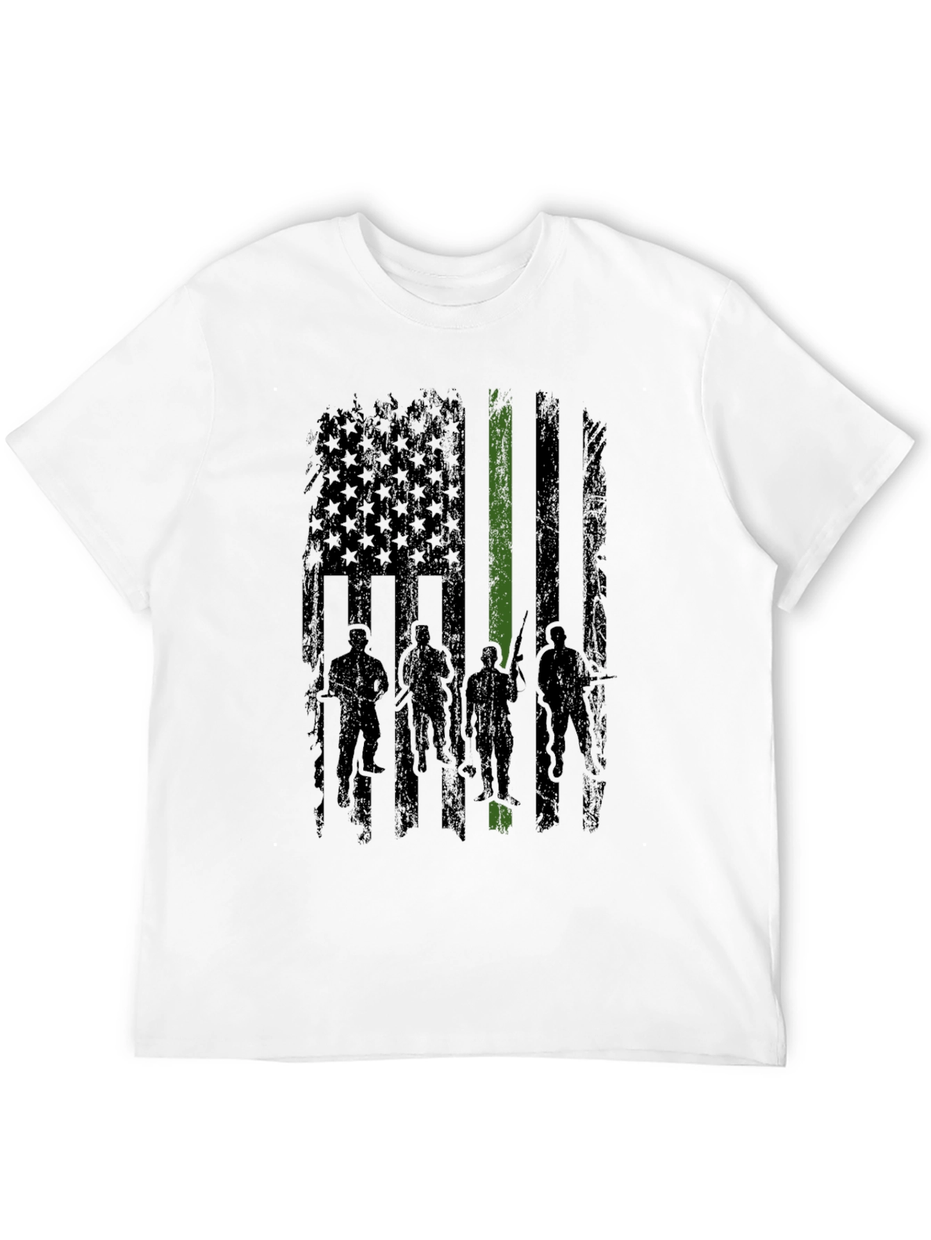 Thin Green Line American Flag T-Shirt
