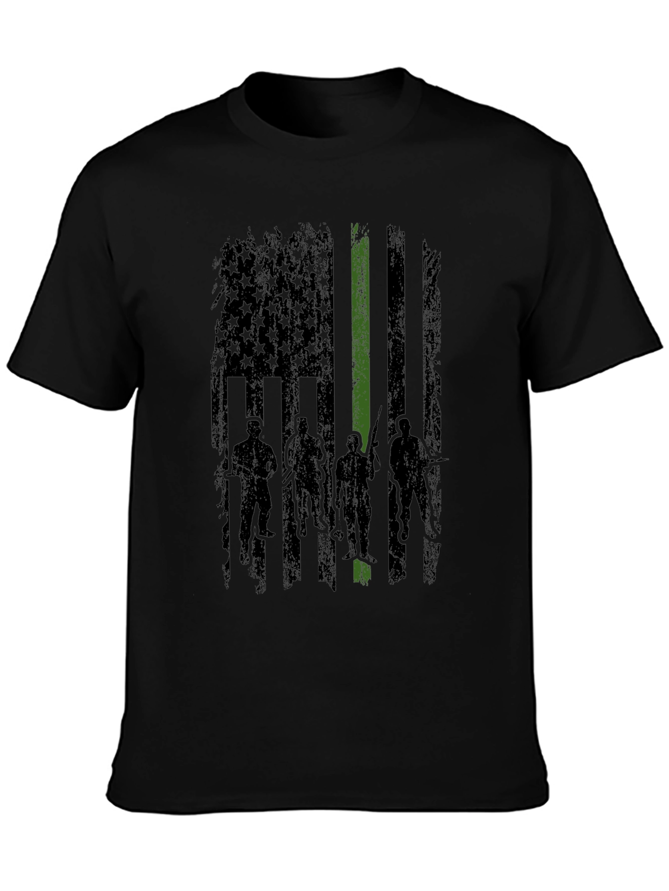 Thin Green Line American Flag T-Shirt