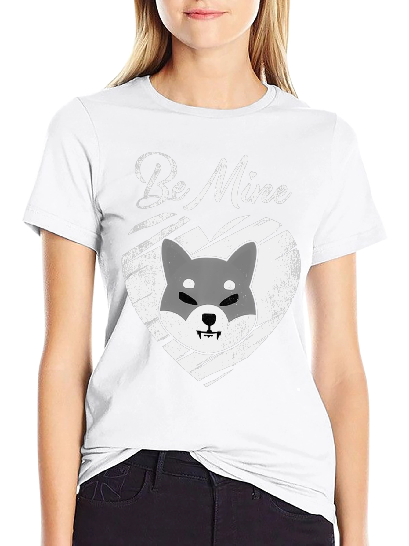 Be Mine Shiba Inu Graphic Tee