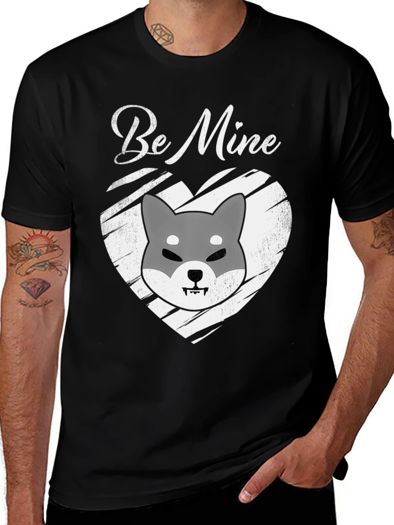 Be Mine Shiba Inu Graphic Tee