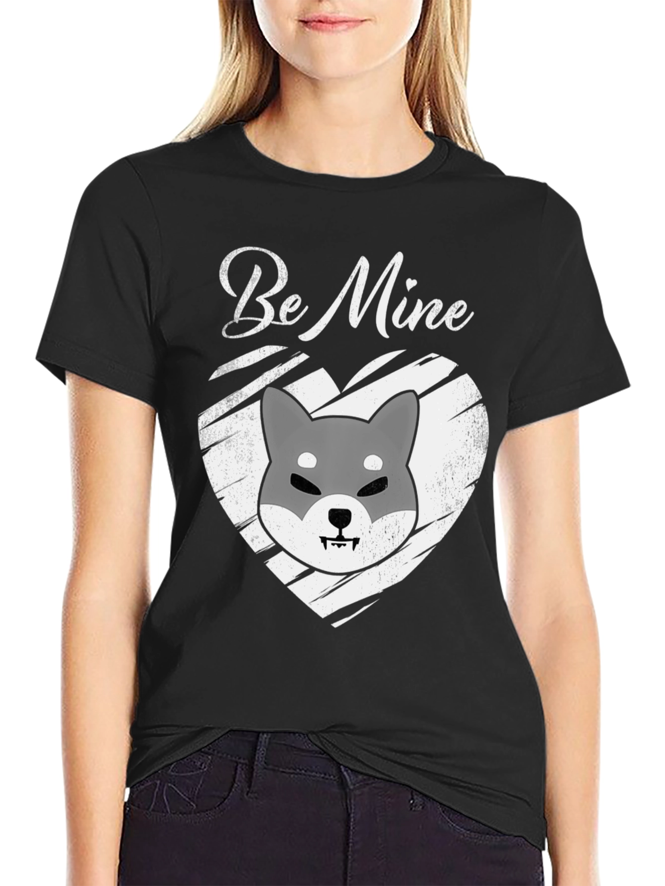 Be Mine Shiba Inu Graphic Tee