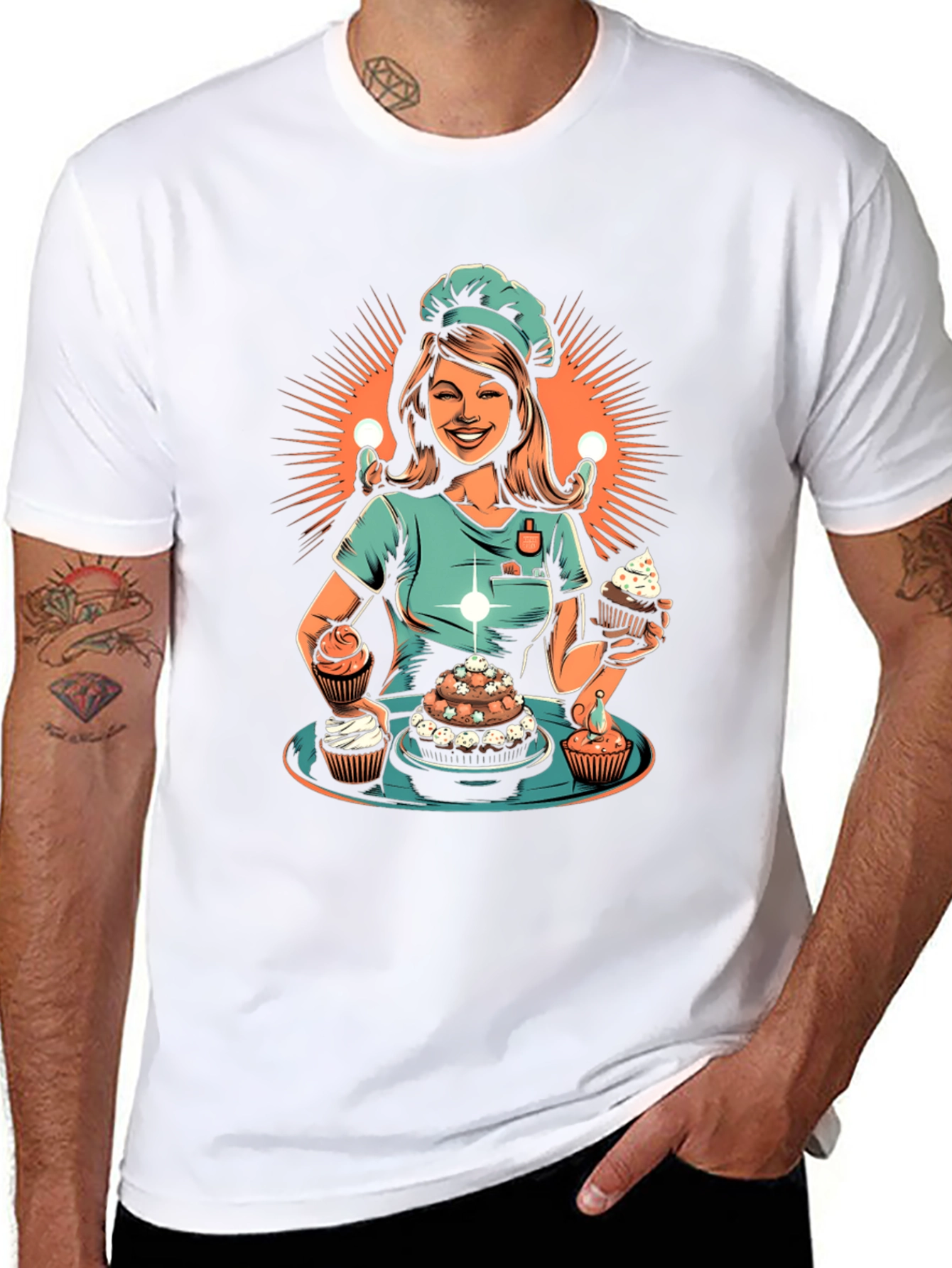 Chef Woman Cupcake T-Shirt
