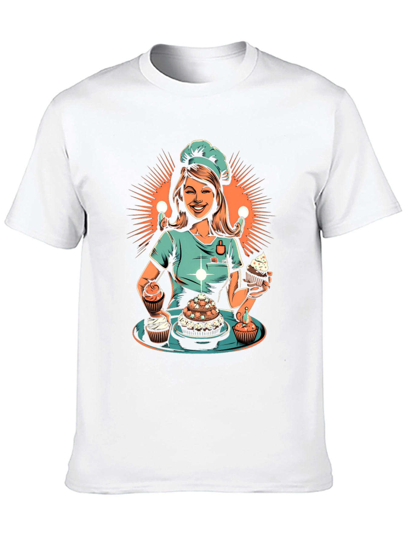 Chef Woman Cupcake T-Shirt